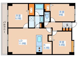 ホ－リ－フォ－ト南平岸の物件間取画像